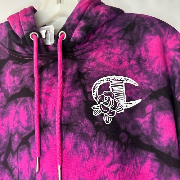 CHAMPION - Women - Galaxy Dye Hoodie - Pink/Black  Size Small NWT - Picture 2 of 8